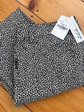 NWT Agnes B French leopard print stretch pants size 40 (size 10 US)